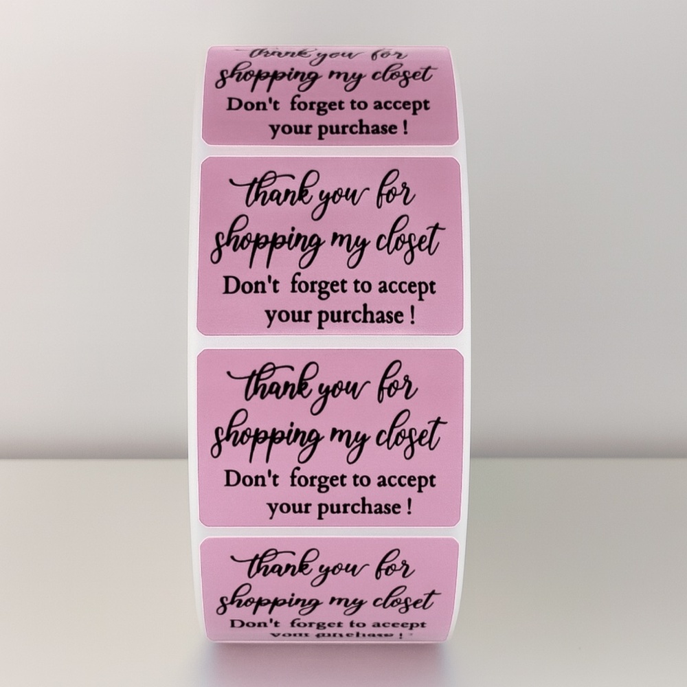 Thank You For Shopping My Closet Stickers Poshmark Labels - Picture 10 of 11